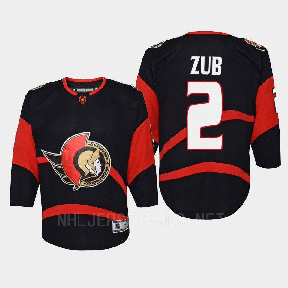 Artem Zub 2 Ottawa Senators 2022 Special Edition 2.0 Retro Youth Stitched Jersey Black