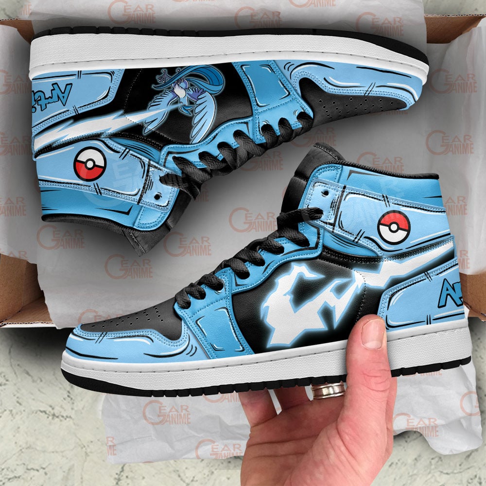 Articuno JD1s Sneakers Pokemon Anime Shoes, Air Jordan Hightop