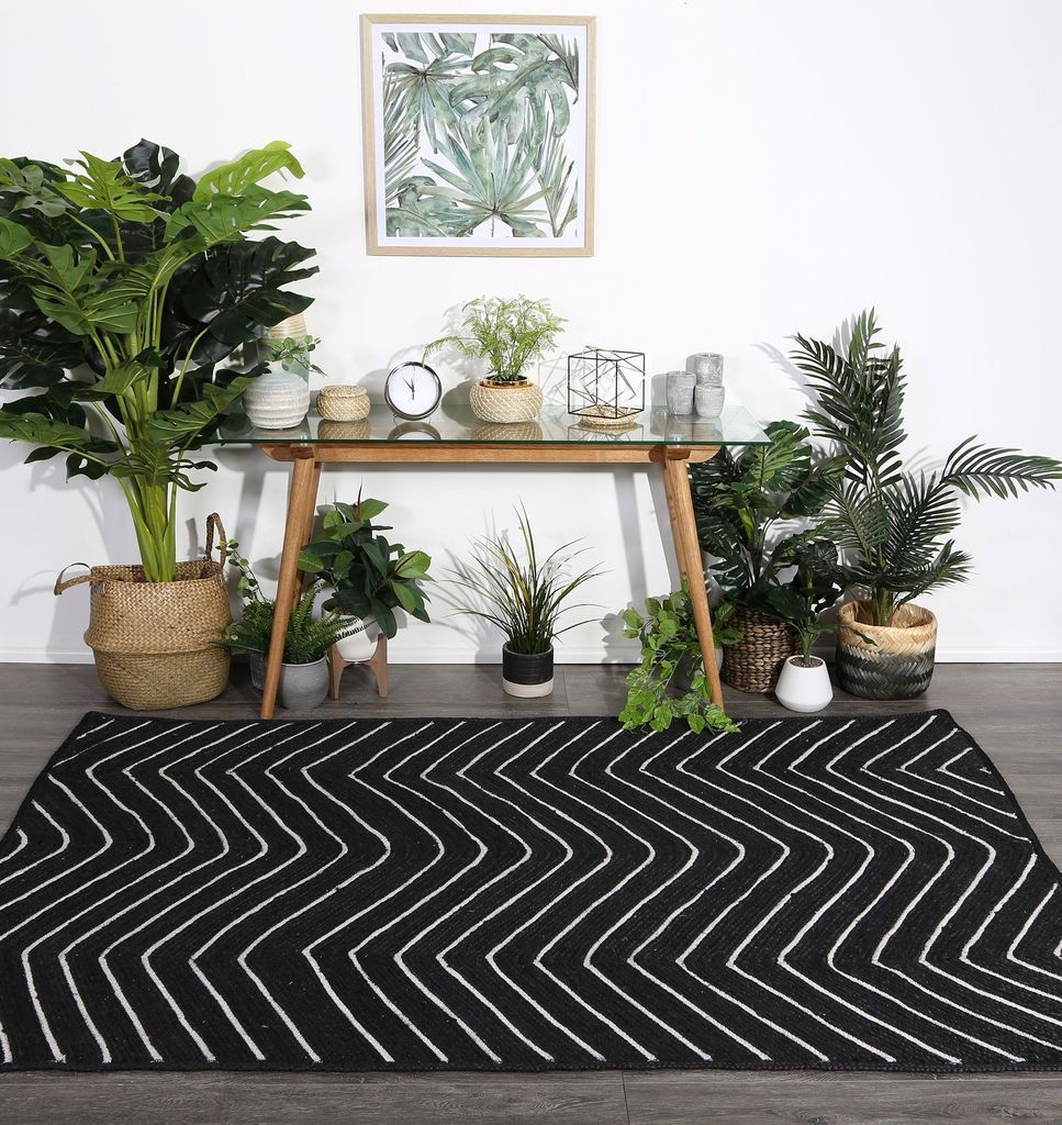 Artisan Natural Chevron Black Limited Edition Rectangle Rug