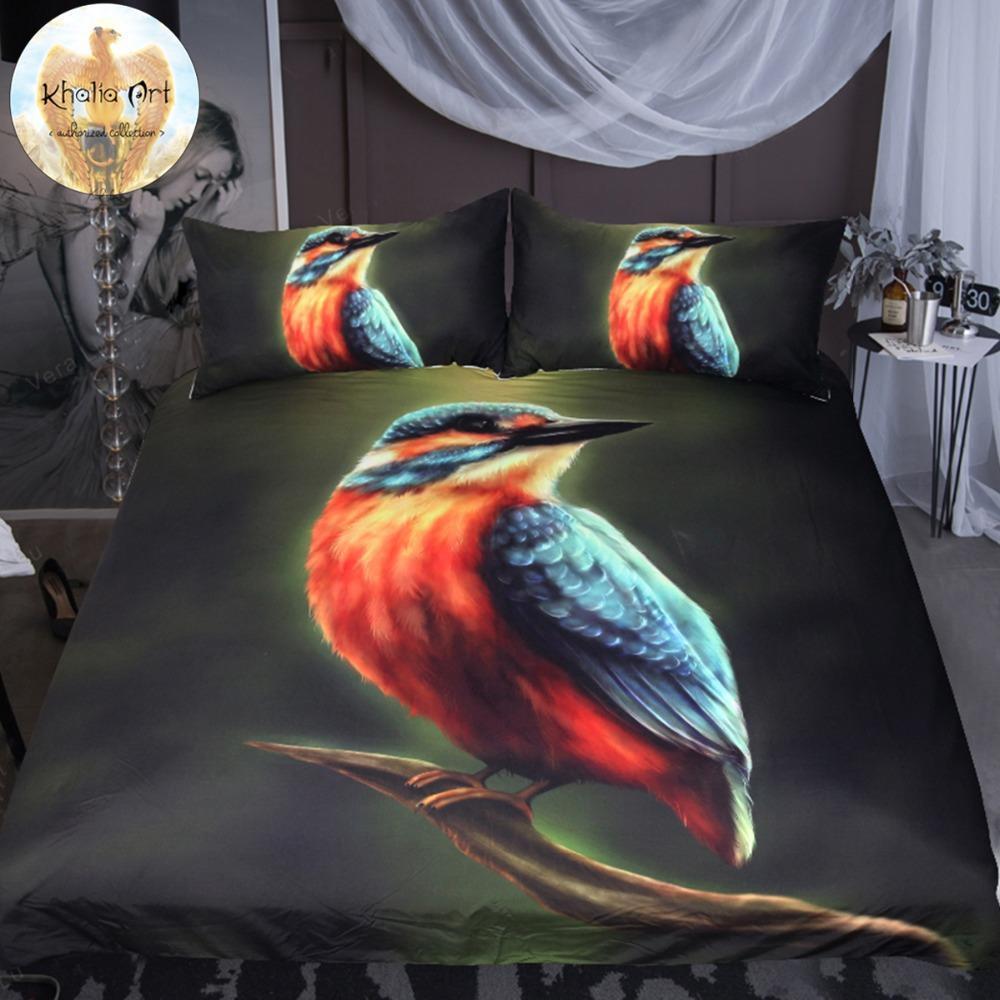 Artsailing Kingfisher By Khalia Duvet Cover Bedding Set