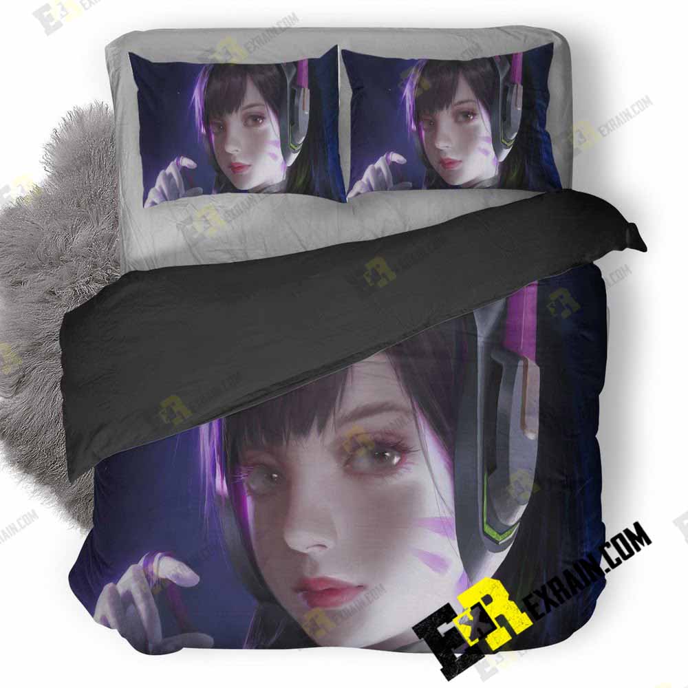Artwork Dva Overwatch Hk 3D Customized Duvet Cover Bedding Set