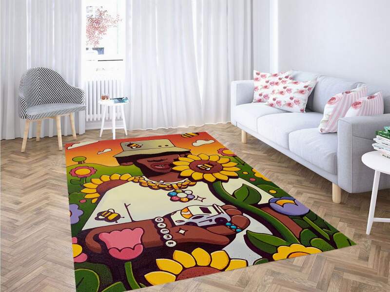 Artwork Igor Golf Wang Sunflower Carpet Rectangle Rug
