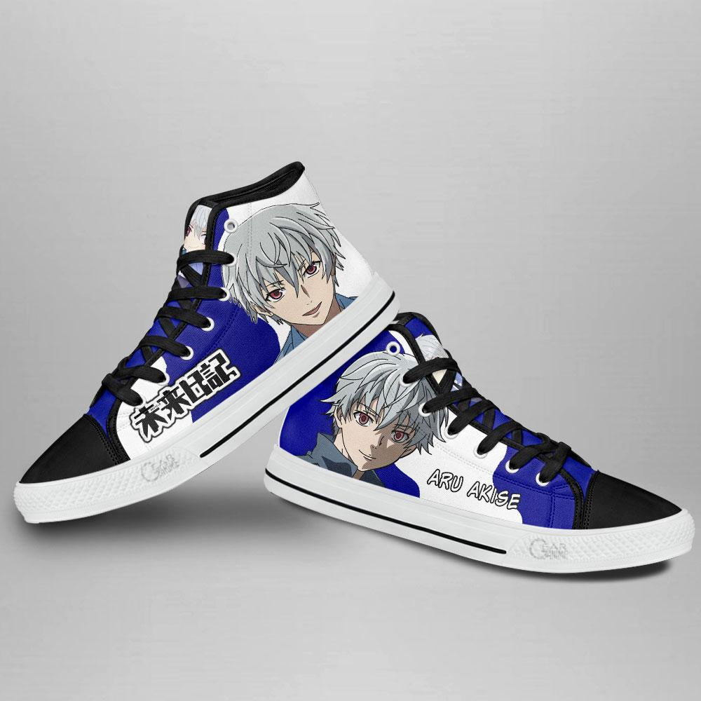 Aru Akise High Top Shoes Custom Future Diary Anime Sneakers