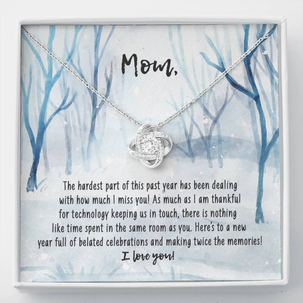 As Much As I Am Thankful Love Knot Necklace Gift For Mom
