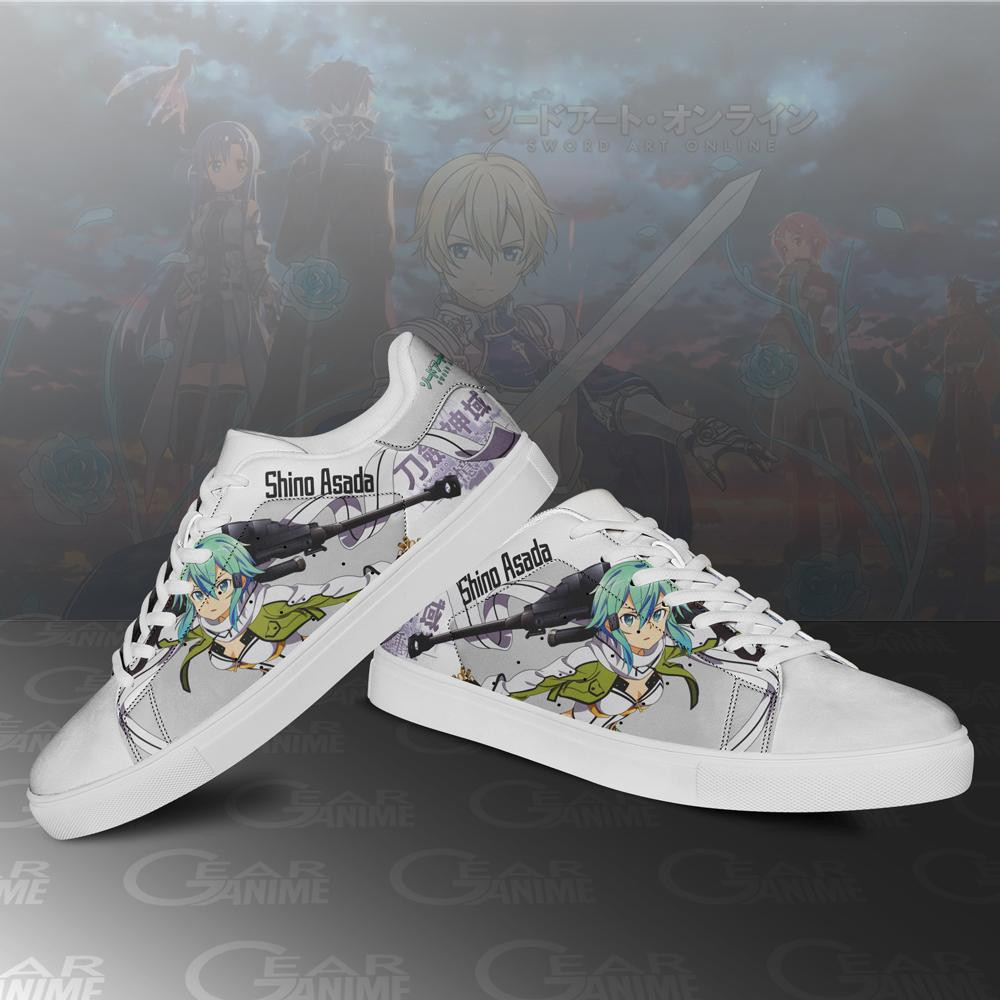 Asada Shino Skate Shoes Sinon Sword Art Online Anime Shoes