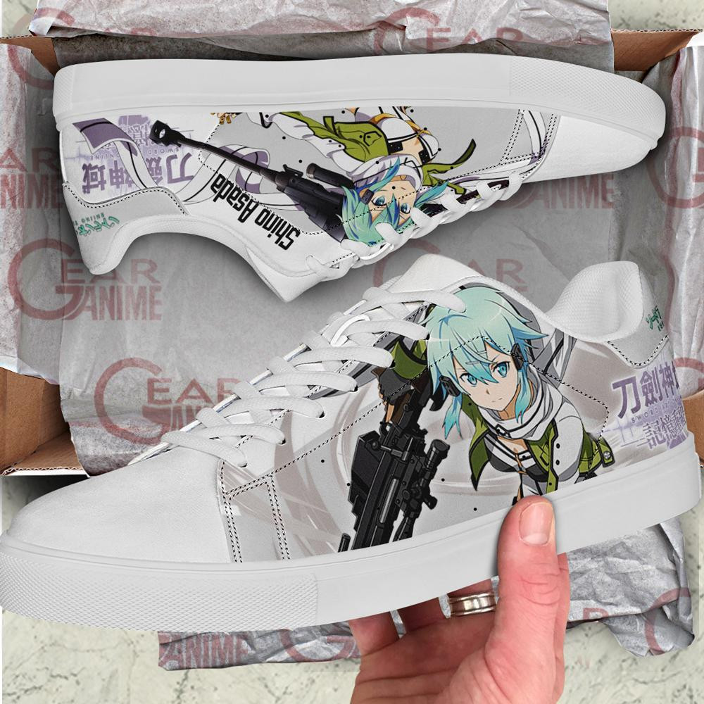 Asada Shino Skate Shoes Sinon Sword Art Online Anime Shoes