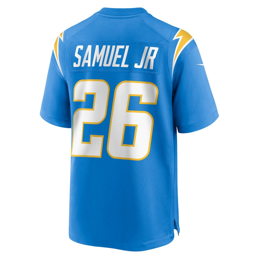 Asante Samuel Jr. 26 Los Angeles Chargers Game Player Stitched Jersey – Powder Blue