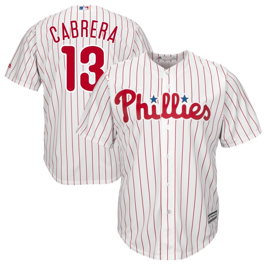 Asdrubal Cabrera Philadelphia Phillies Majestic Home Official Cool Base Player Stitched Jersey – White