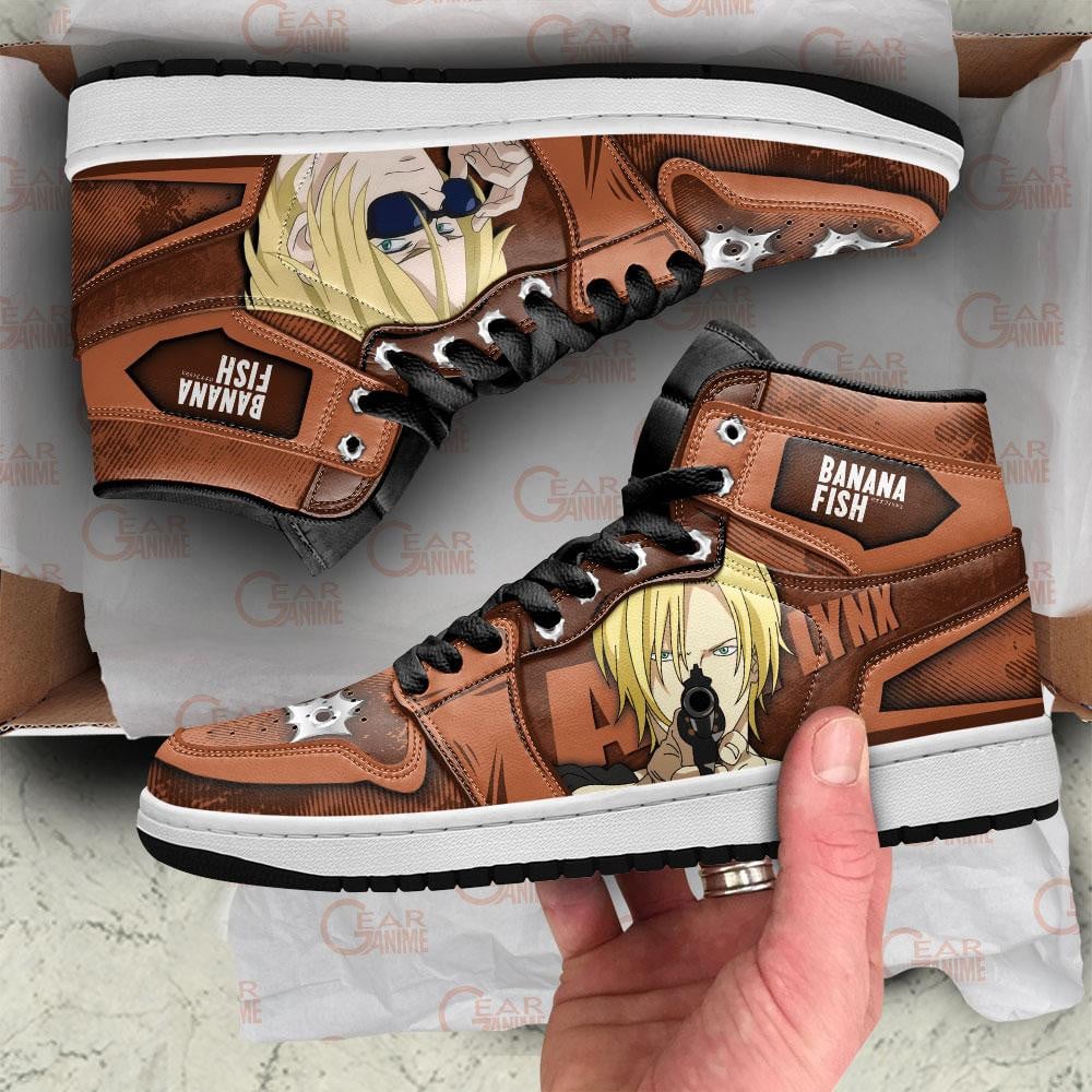 Ash Lynx JD1s Sneakers Anime Banana Fish Shoes, Air Jordan Hightop