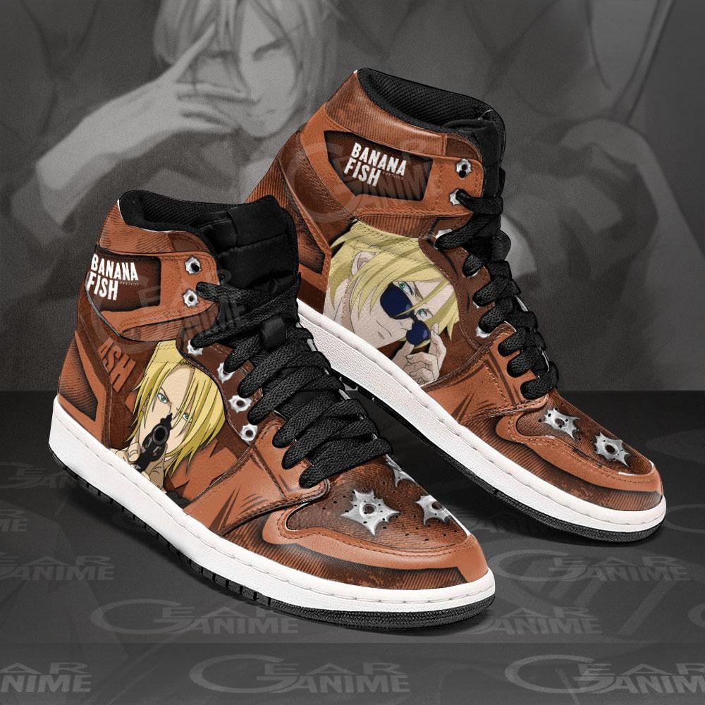 Ash Lynx JD1s Sneakers Anime Banana Fish Shoes, Air Jordan Hightop