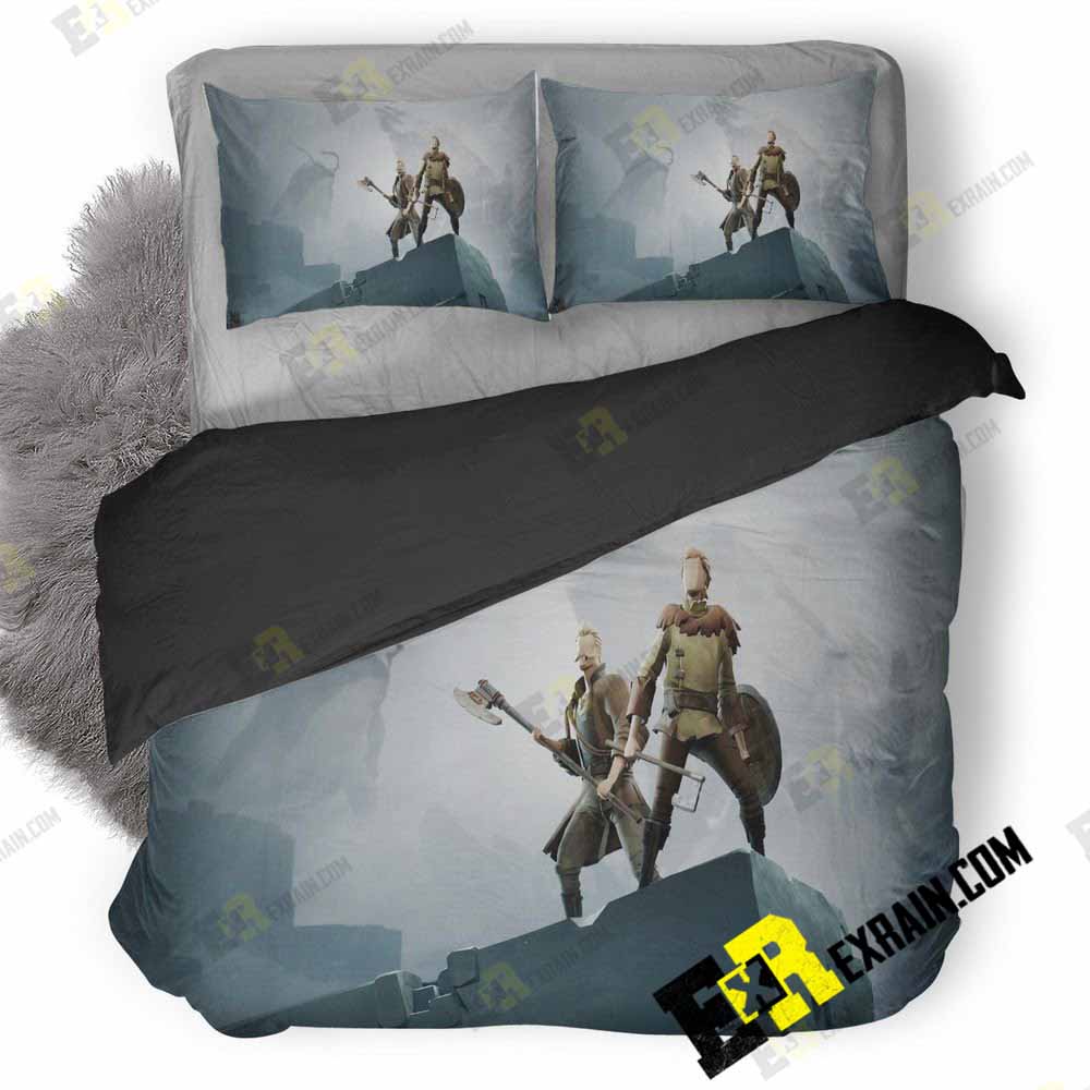 Ashen Ah 3D Customized Duvet Cover Bedding Set