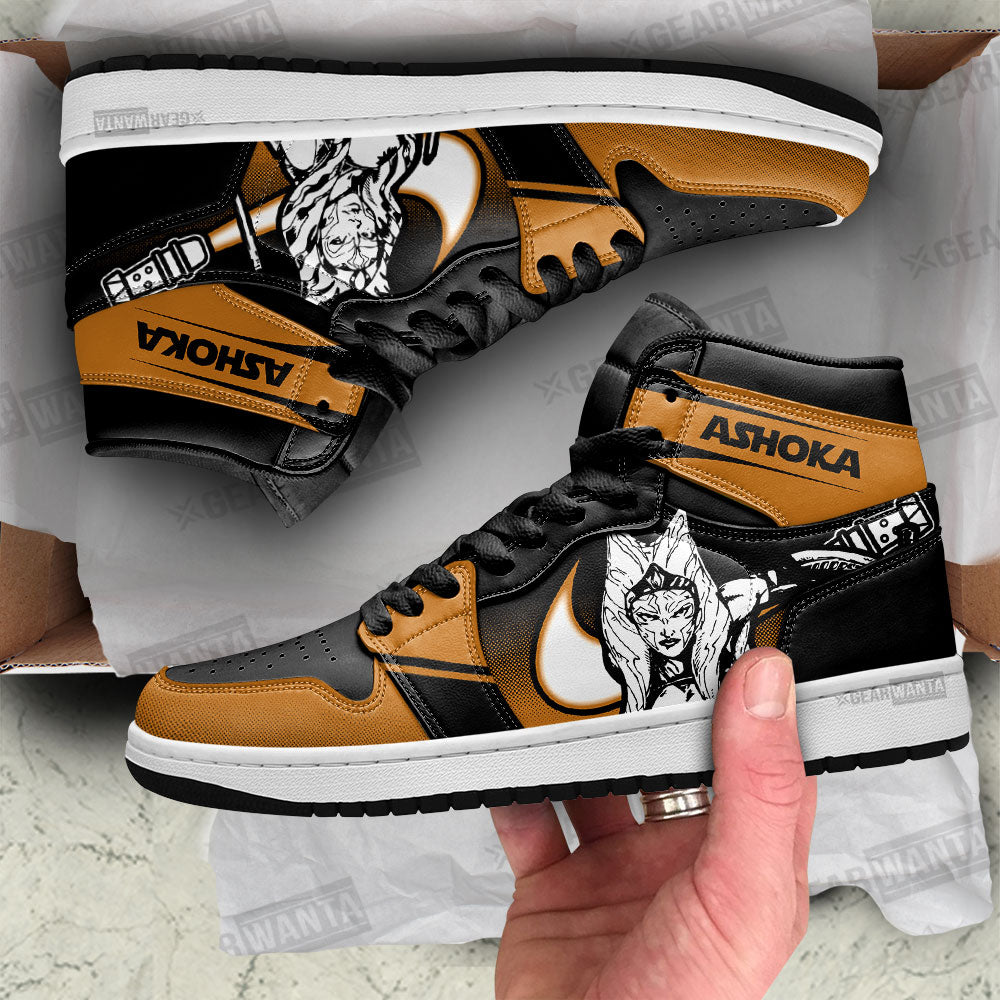 Ashoka Star Wars JD Sneakers Shoes For Fans Sneakers, Air Jordan Hightop