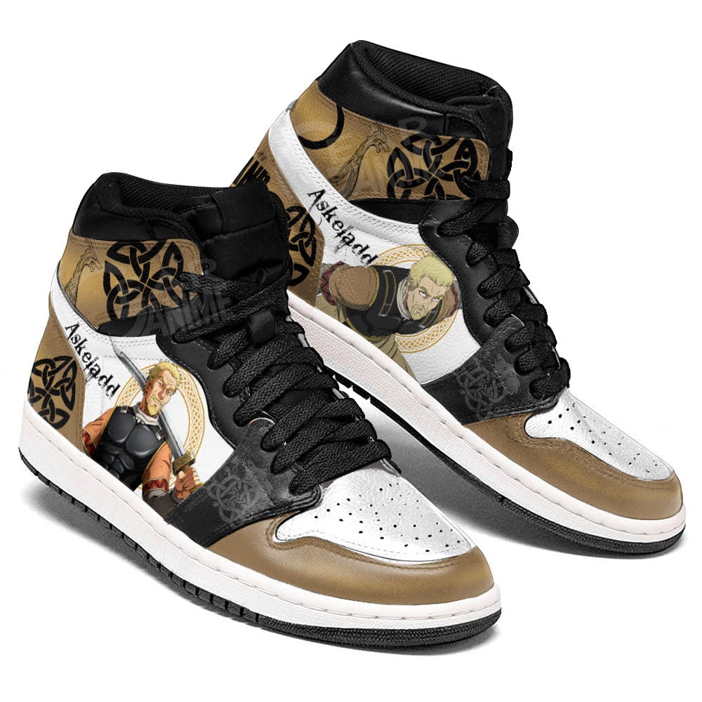 Askeladd JD1s Sneakers Vinland Saga Anime Shoes, Air Jordan Hightop