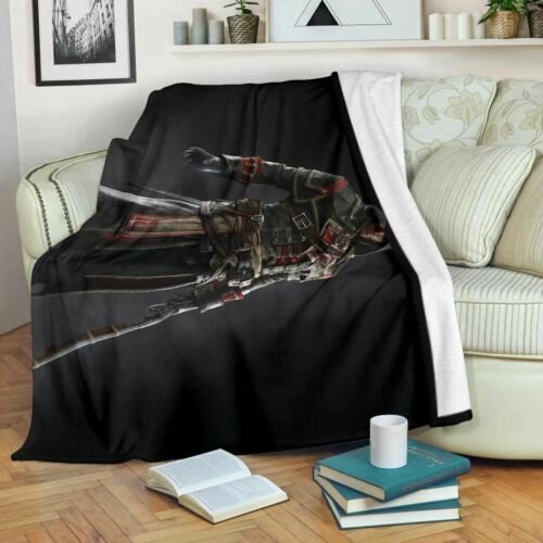 Assassin Creed Game Cartoon Character Sherpa Blanket Cozy Blanket Fleece Blanket