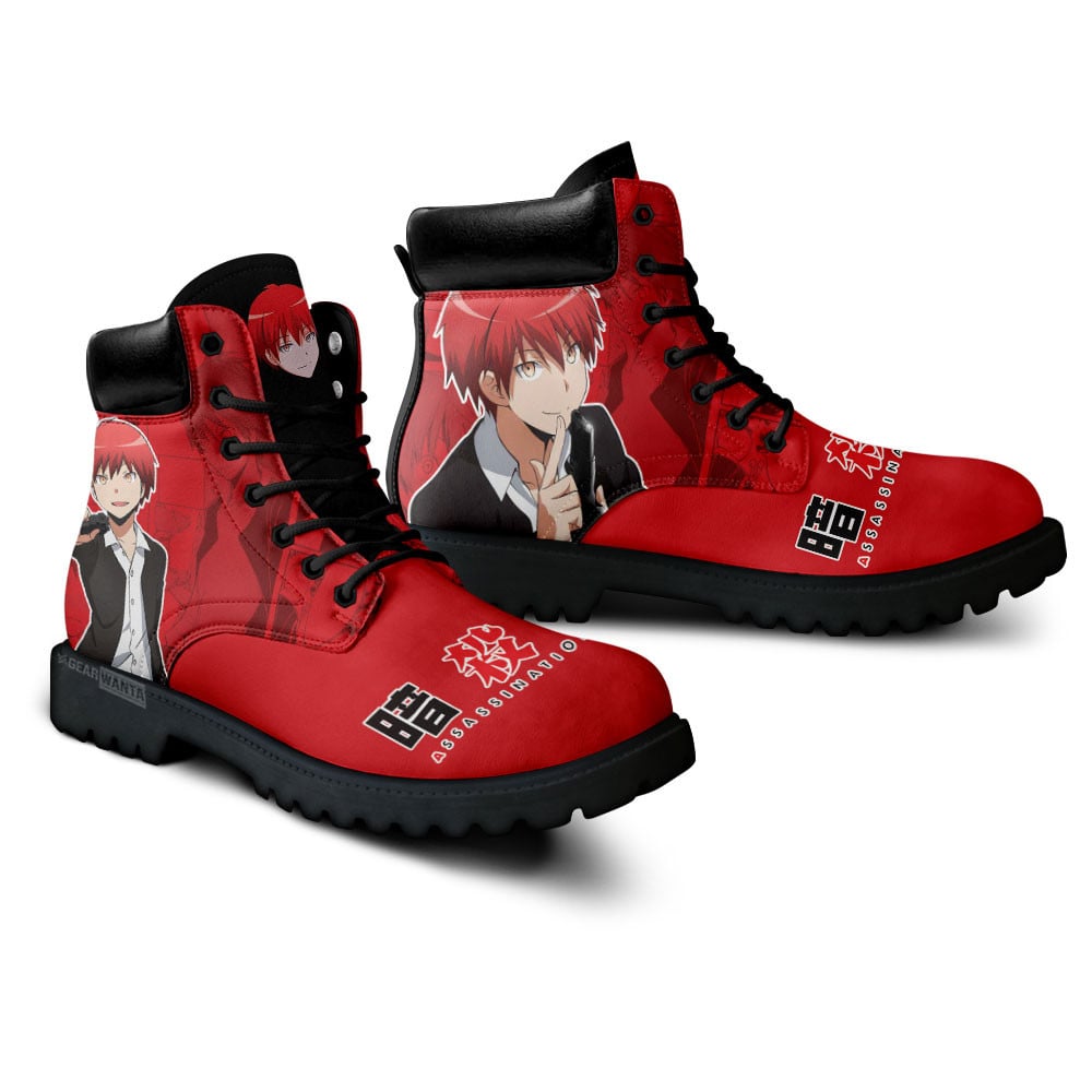 Assassination Classroom Karma Akabane Boots Anime Custom Shoes