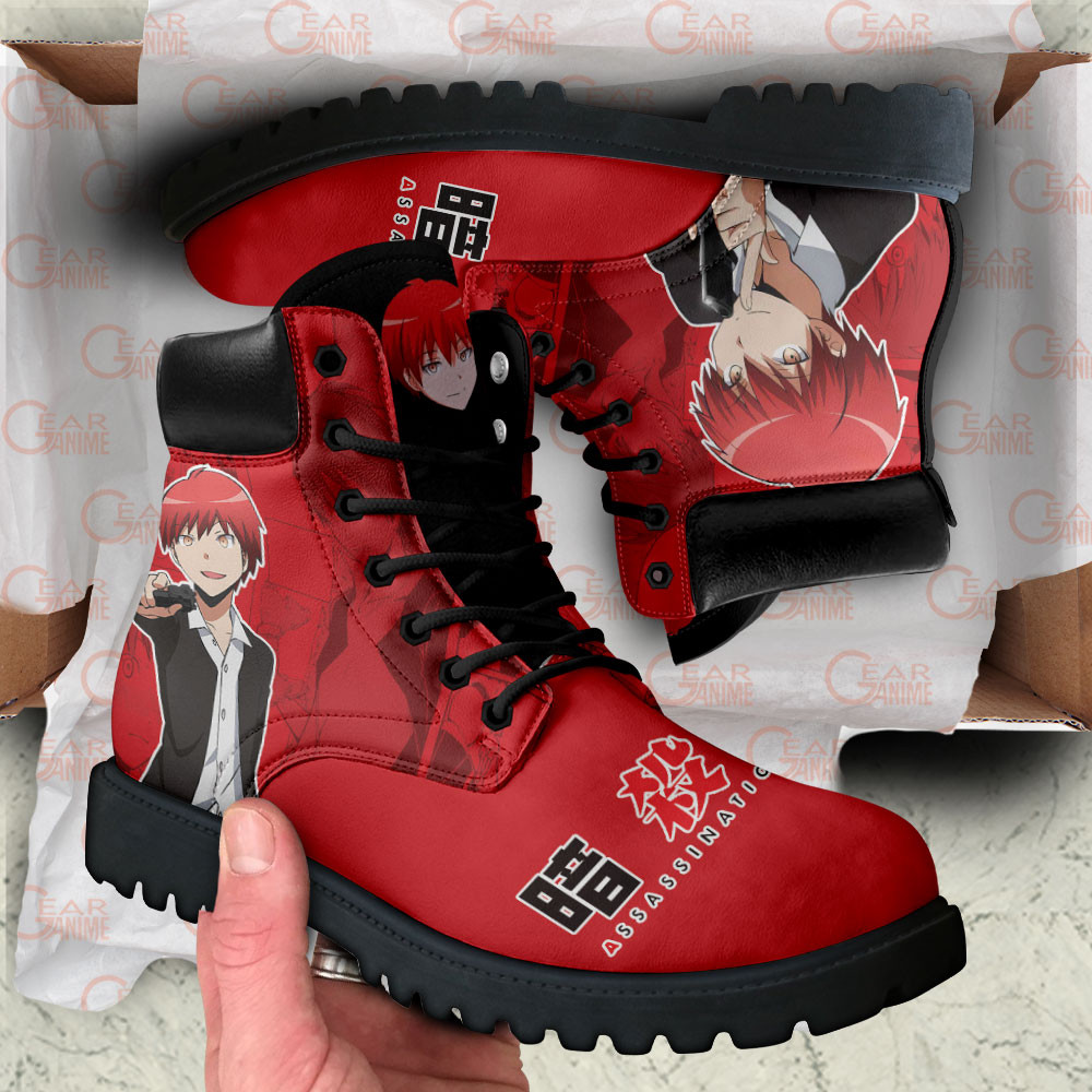 Assassination Classroom Karma Akabane Boots Anime Custom Shoes