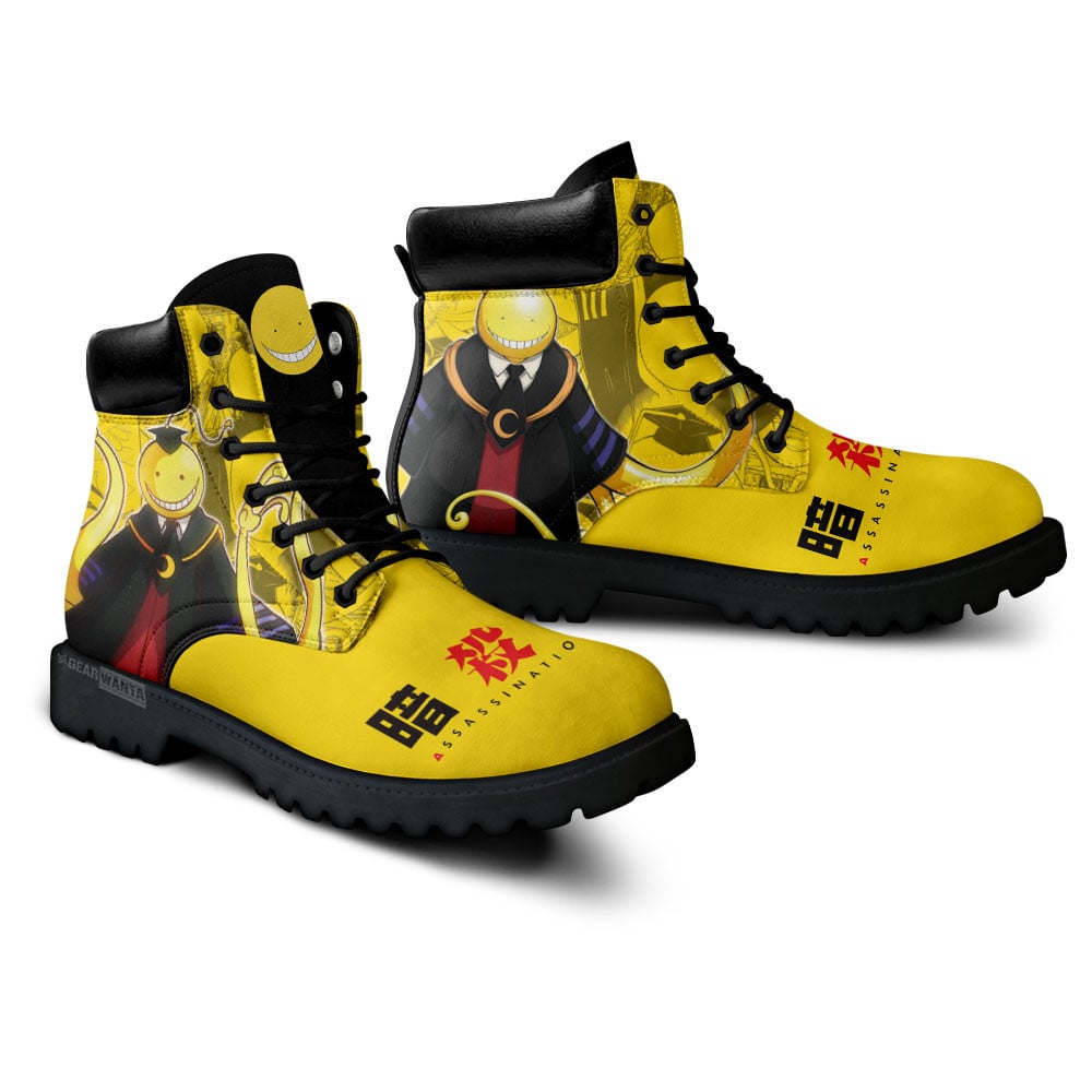 Assassination Classroom Koro Sensei Boots Anime Custom Shoes