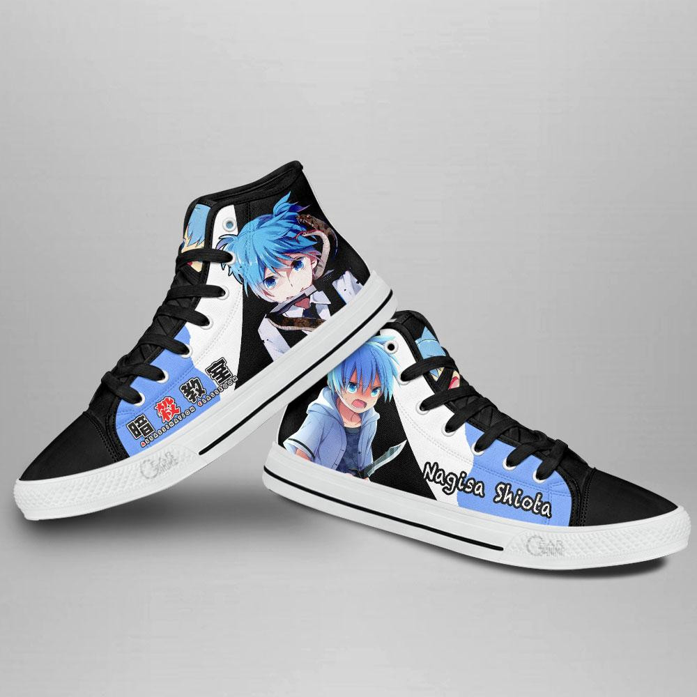 Assassination Classroom Nagisa Shiota High Top Shoes Custom Anime Sneakers