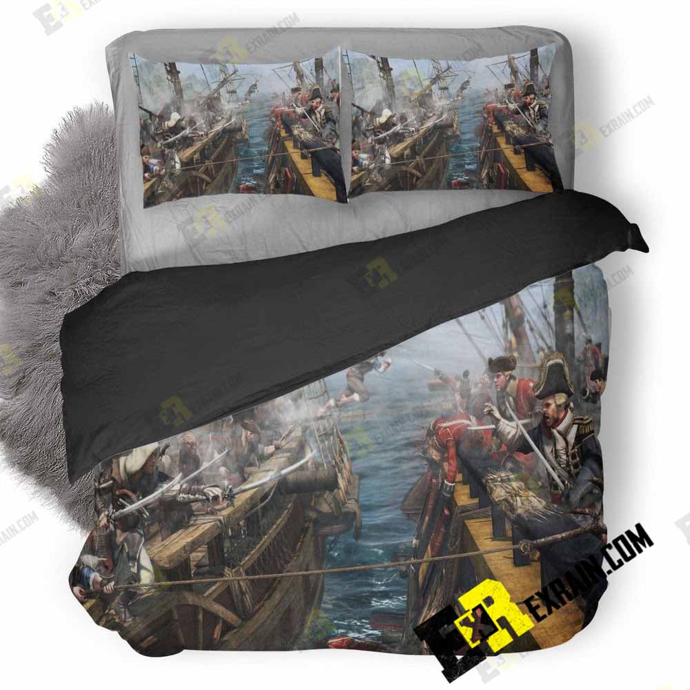 Assassins Creed Black Flag Game 3D Customized Duvet Cover Bedding Set