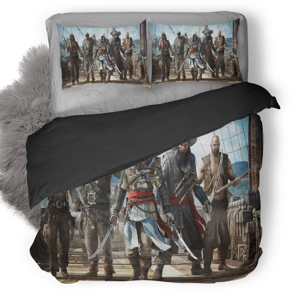 Assassin’S Creed Iv Black Flag 3D Customized Duvet Cover Bedding Set