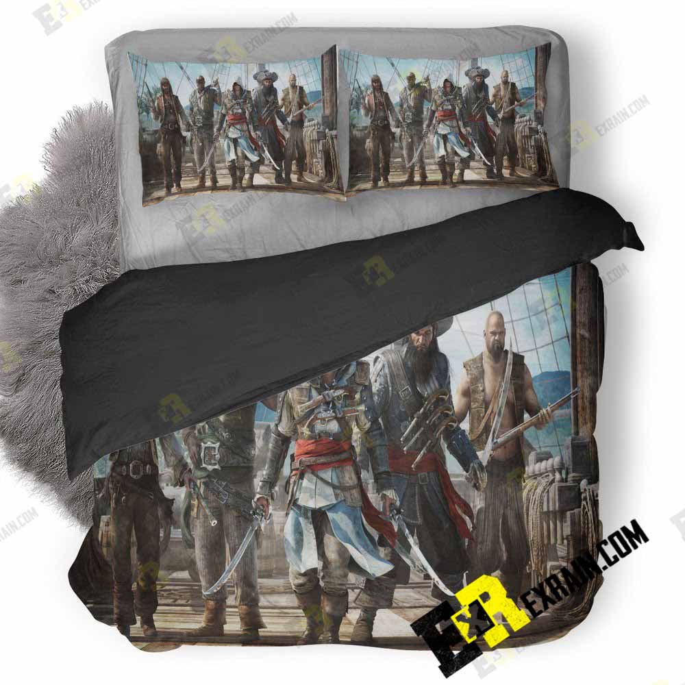 Assassins Creed Iv Black Flag 9M 3D Customized Duvet Cover Bedding Set