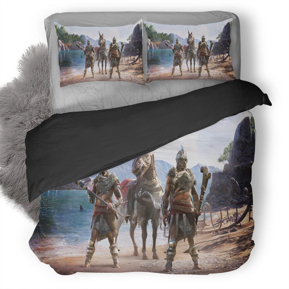 Assassin’S Creed Odyssey 10 3D Customized Duvet Cover Bedding Set