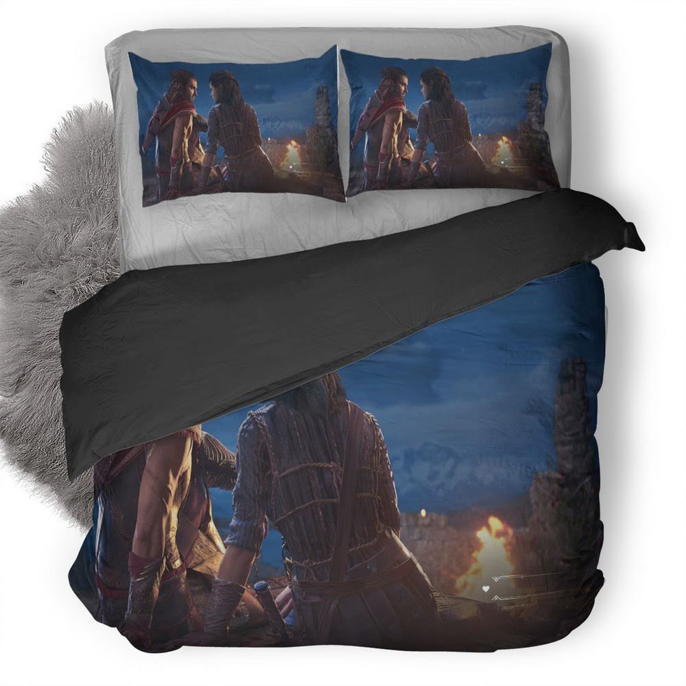Assassin’S Creed Odyssey Kyra Romance Quest 3D Customized Duvet Cover Bedding Set