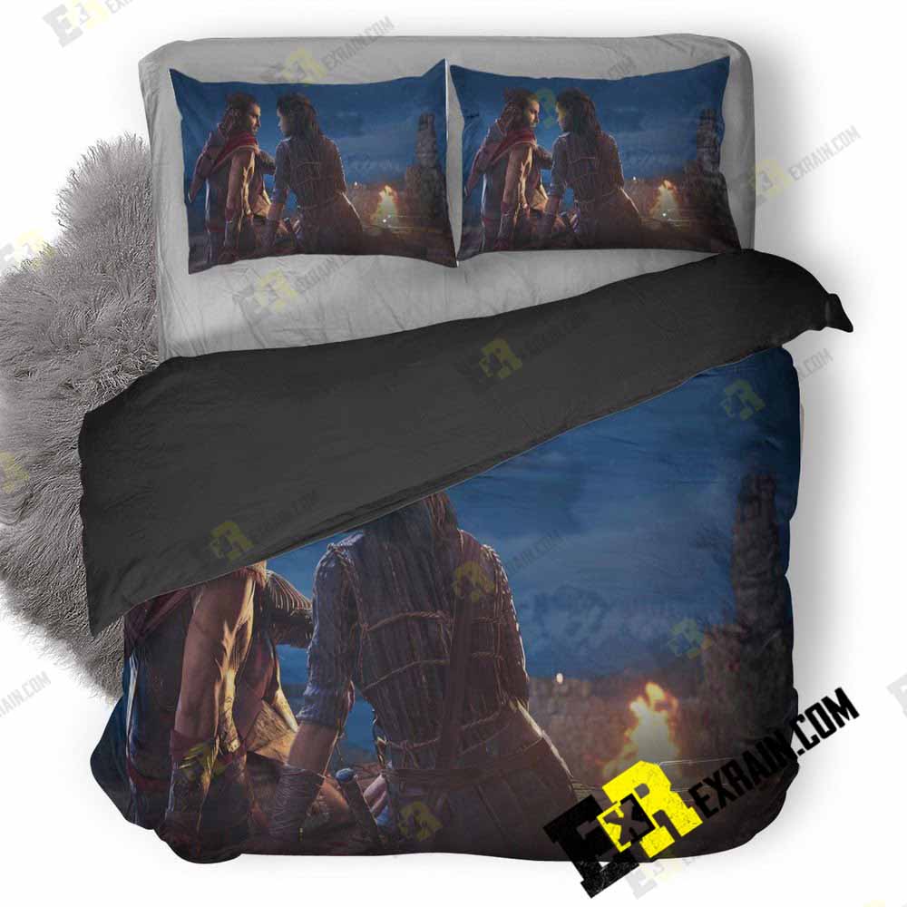 Assassins Creed Odyssey Love Story With Kyra Px 3D Customized Duvet Cover Bedding Set