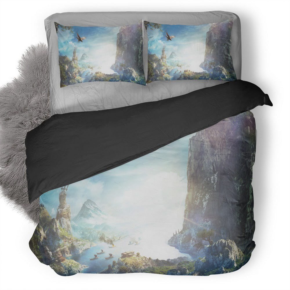 Assassin’S Creed Odyssey Nature Background 3D Customized Duvet Cover Bedding Set