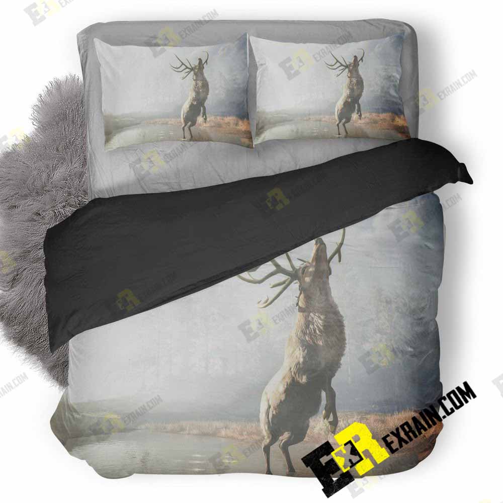 Assassins Creed Odyssey Reindeer 1F 3D Customized Duvet Cover Bedding Set