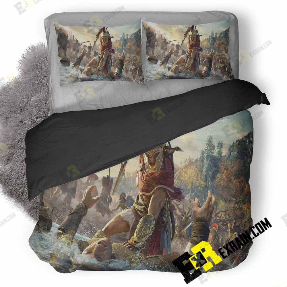 Assassins Creed Odyssey War At 3D Customized Duvet Cover Bedding Set