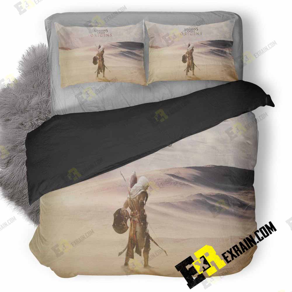 Assassins Creed Origins Artwork D3 3D Customized Duvet Cover Bedding Set