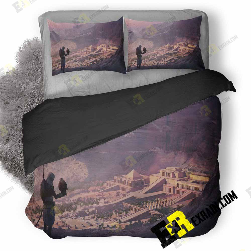 Assassins Creed Origins Game Artwork Re 3D Customized Duvet Cover Bedding Set