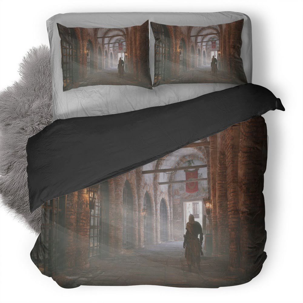 Assassin’S Creed Origins Inside Castle 3D Customized Duvet Cover Bedding Set