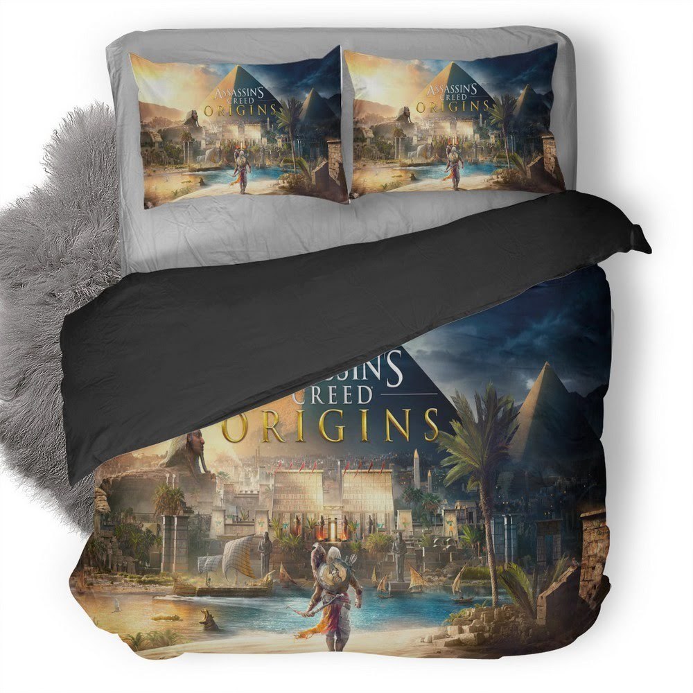 Assassin’S Creed Origins Pyramid 3D Customized Duvet Cover Bedding Set