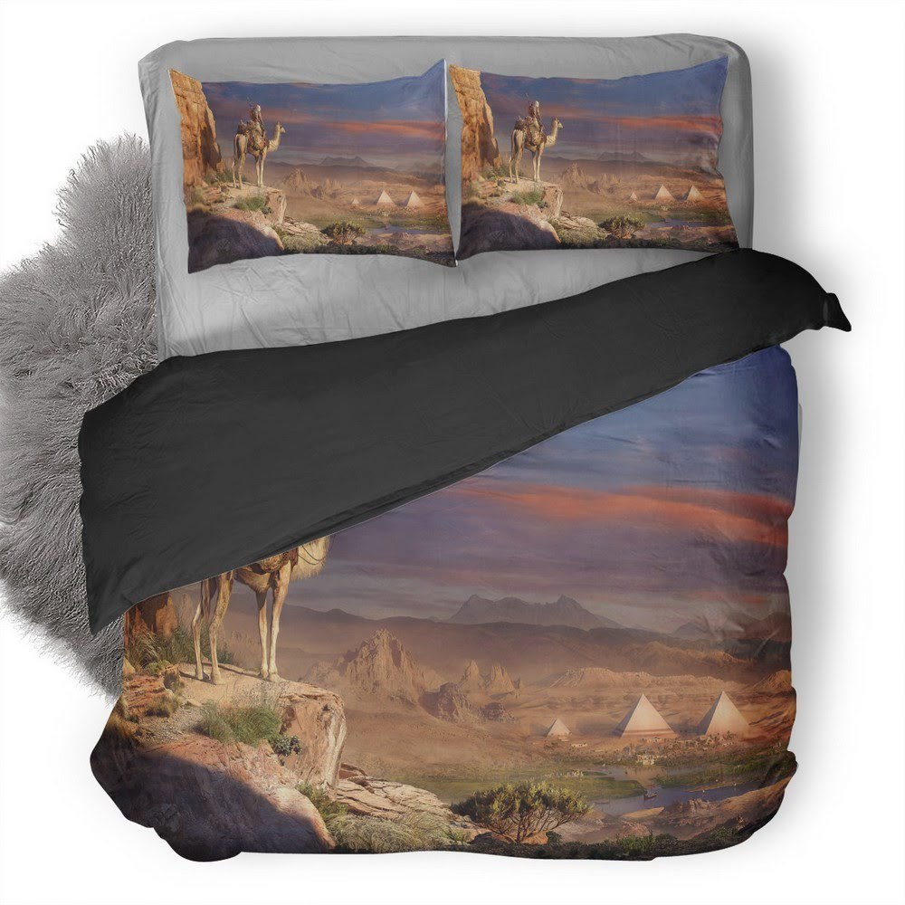 Assassin’S Creed Origins Pyramids 3D Customized Duvet Cover Bedding Set