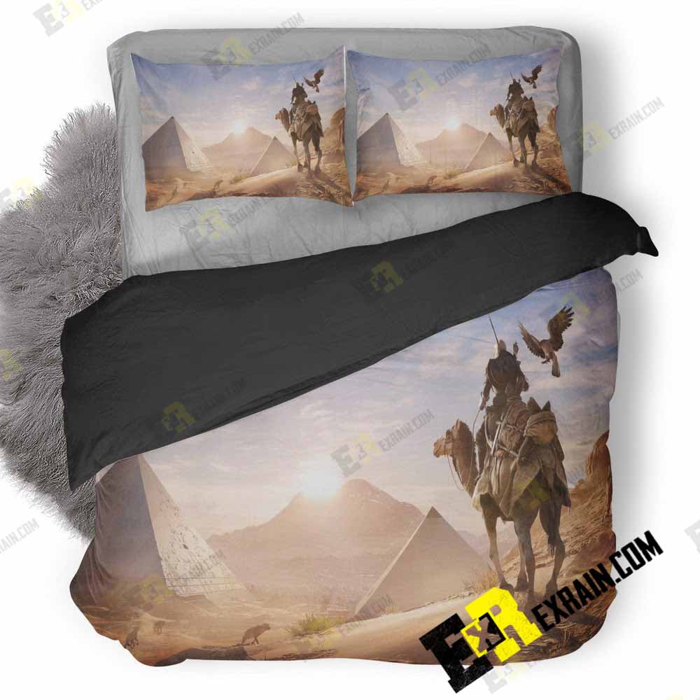 Assassins Creed Origins Pyramids E3 Concept Art 6A 3D Customized Duvet Cover Bedding Set