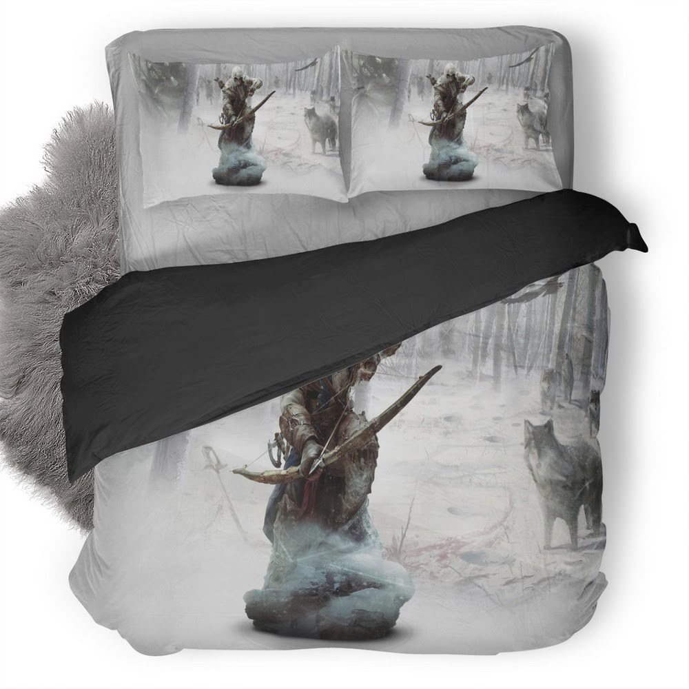 Assassin’S Creed Ratonhnkaketon 3D Customized Duvet Cover Bedding Set