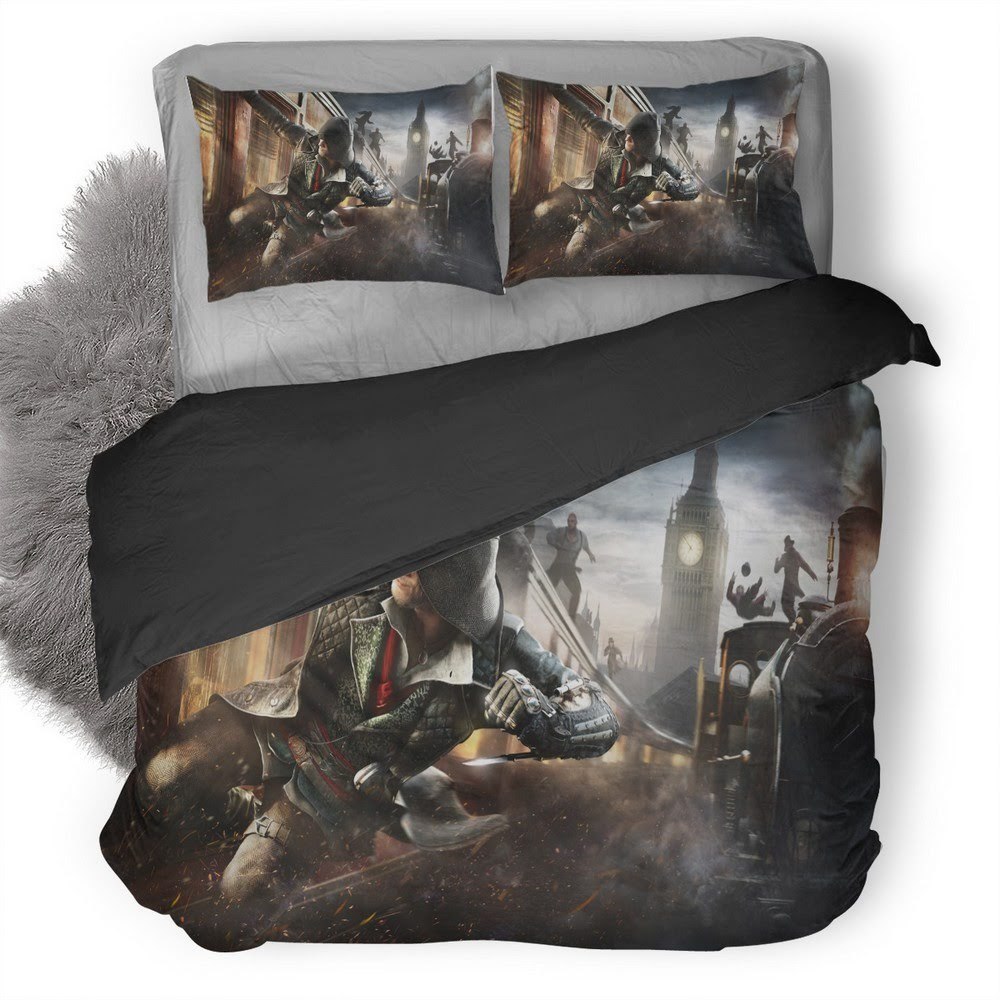 Assassin’S Creed Syndicate Train Banner 3D Customized Duvet Cover Bedding Set
