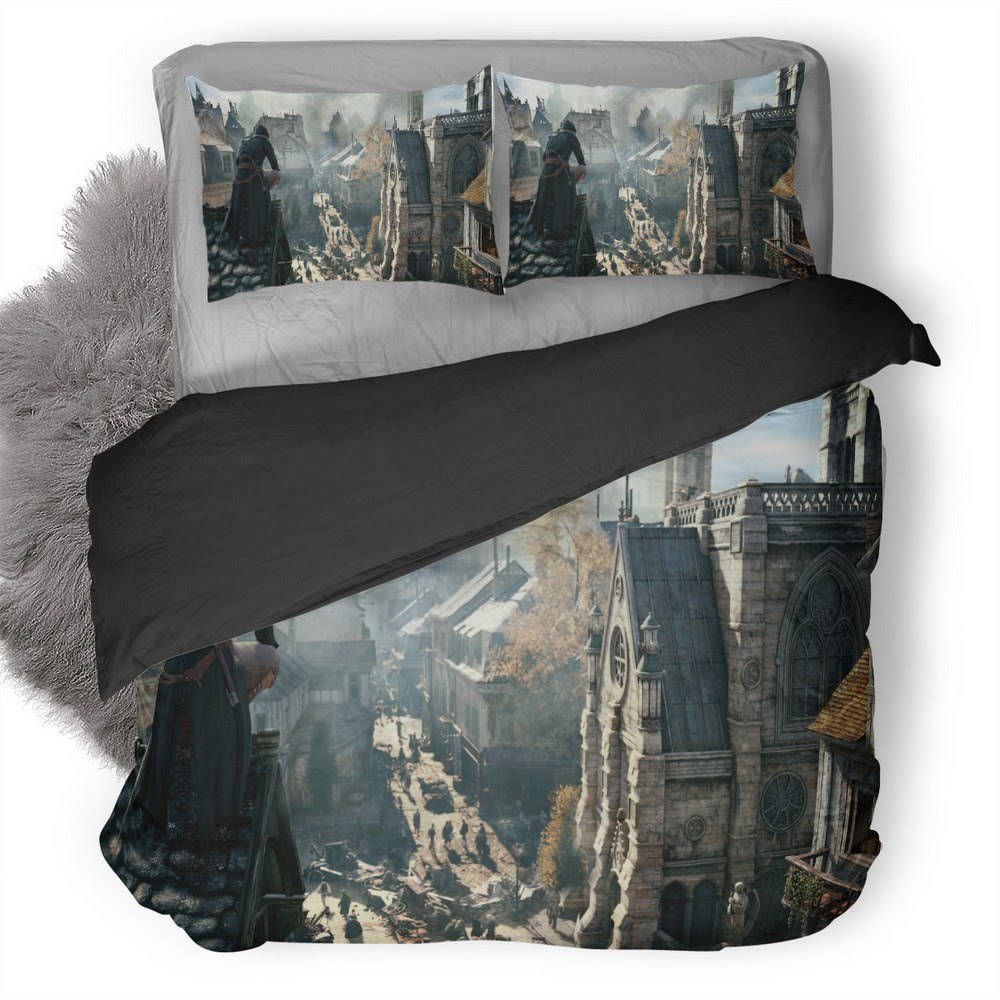 Assassin’S Creed Unity Dlc Secrets Of The Revolution 3D Customized Duvet Cover Bedding Set