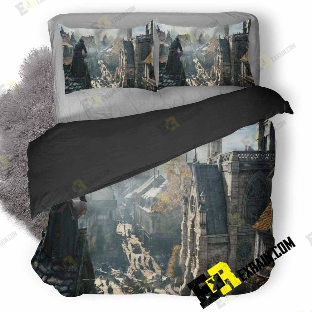 Assassins Creed Unity Dlc Secrets Of The Revolution V6 3D Customized Duvet Cover Bedding Set