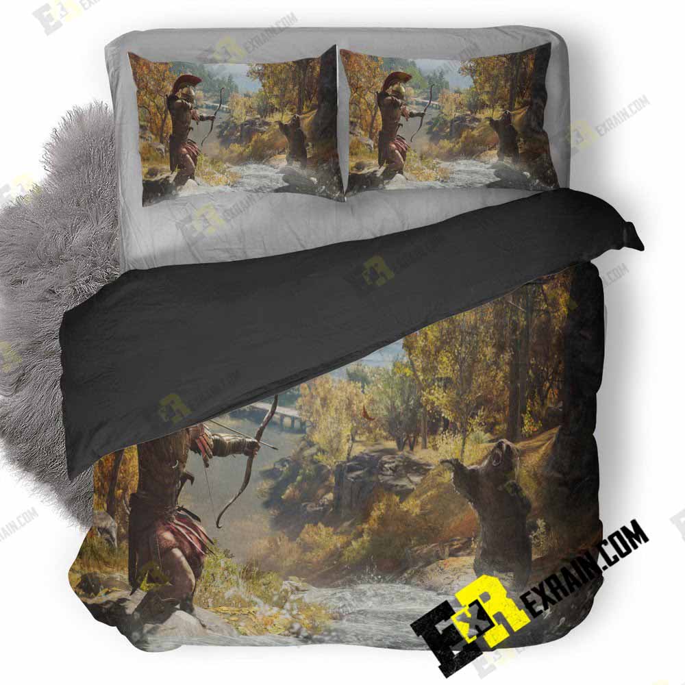 Assassinscreed Odyssey Ey 3D Customized Duvet Cover Bedding Set