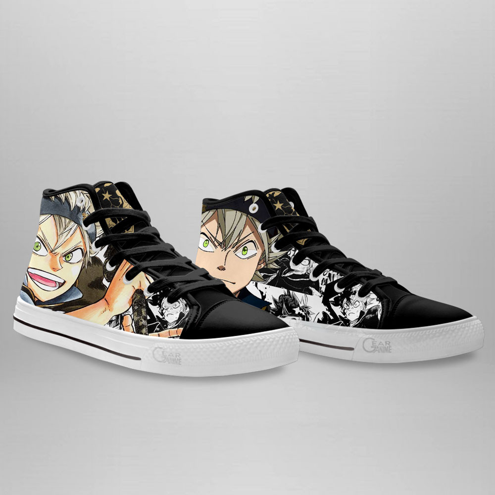 Asta High Top Shoes Black Clover Custom Anime Sneakers