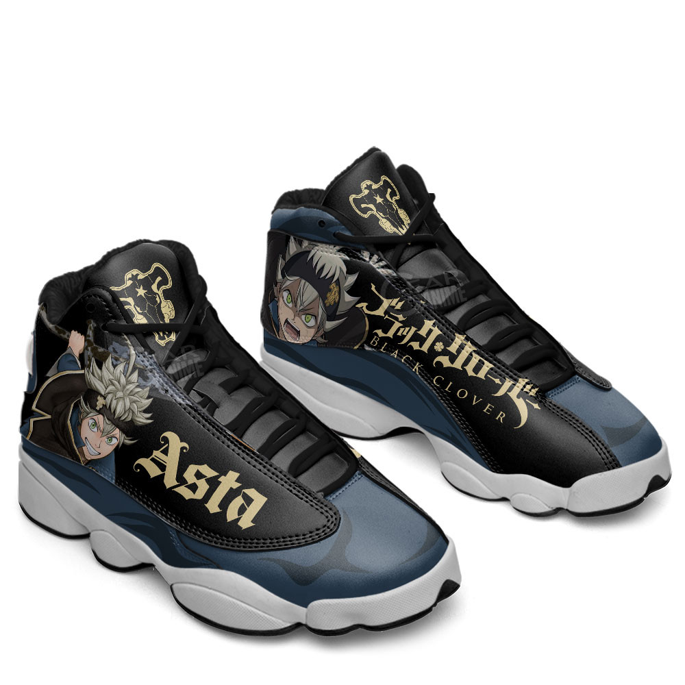 Asta JD13 Sneakers Black Clover Custom Anime Shoes