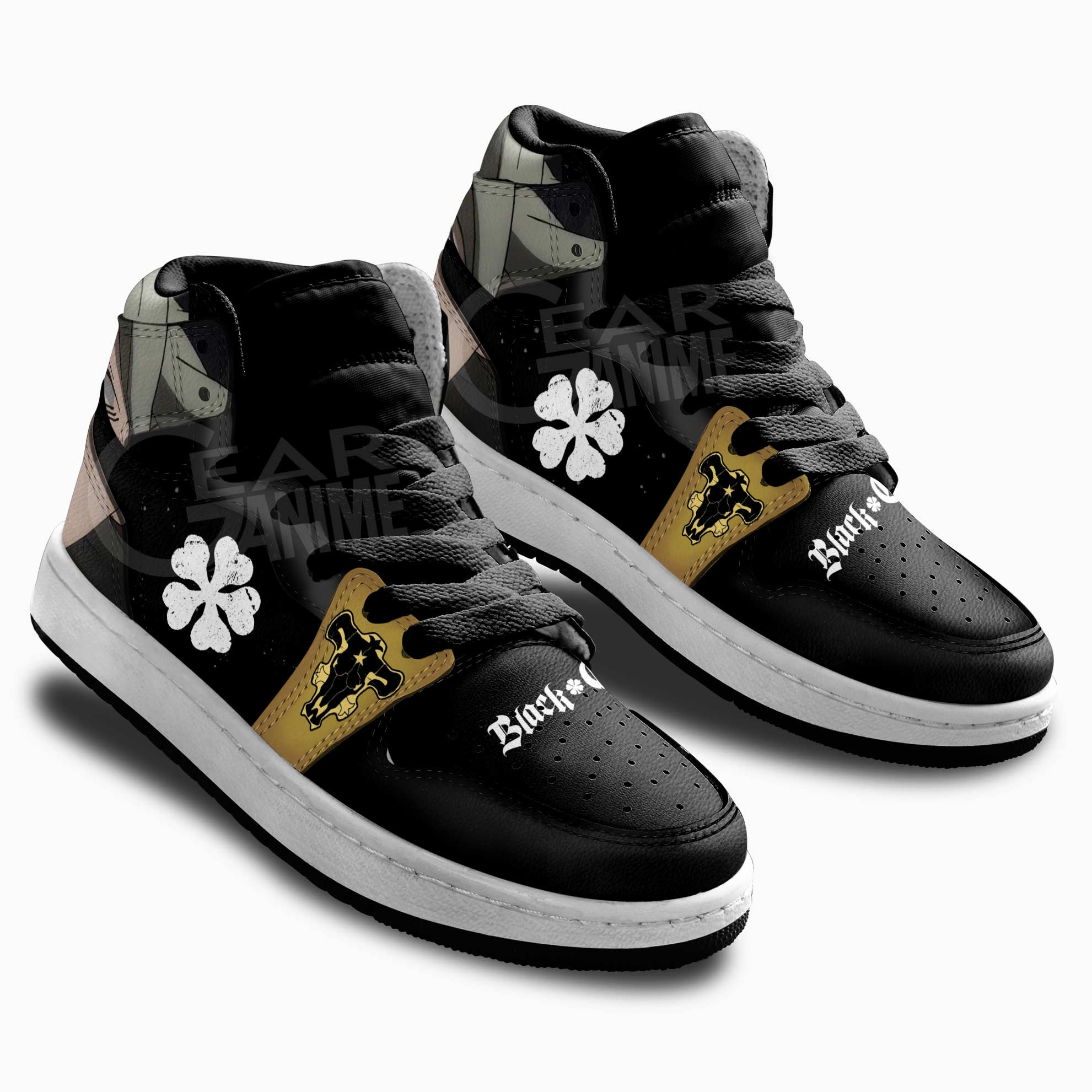 Asta Kids Sneakers Black Clover Anime Kids Shoes