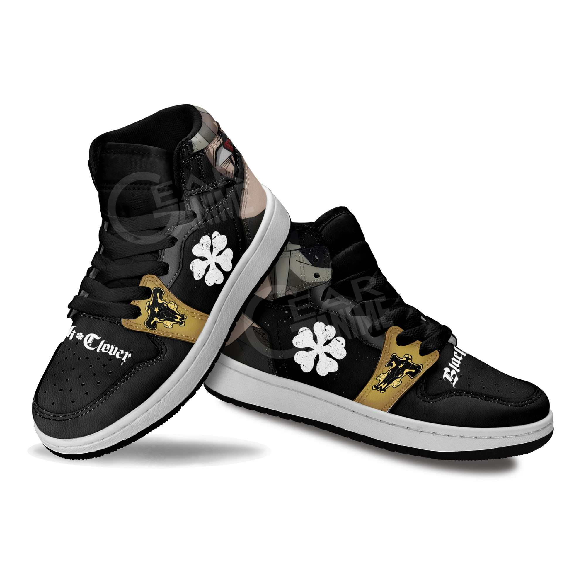 Asta Kids Sneakers Black Clover Anime Kids Shoes