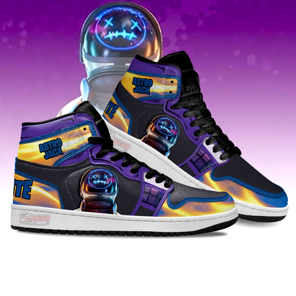 Astro Jack Skin Fortnite JD Sneakers Shoes For Fans, Air Jordan Hightop
