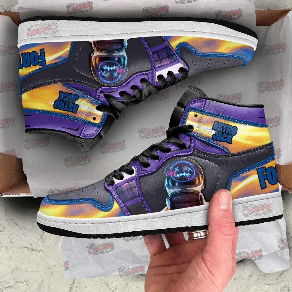 Astro Jack Skin Fortnite JD Sneakers Shoes For Fans, Air Jordan Hightop