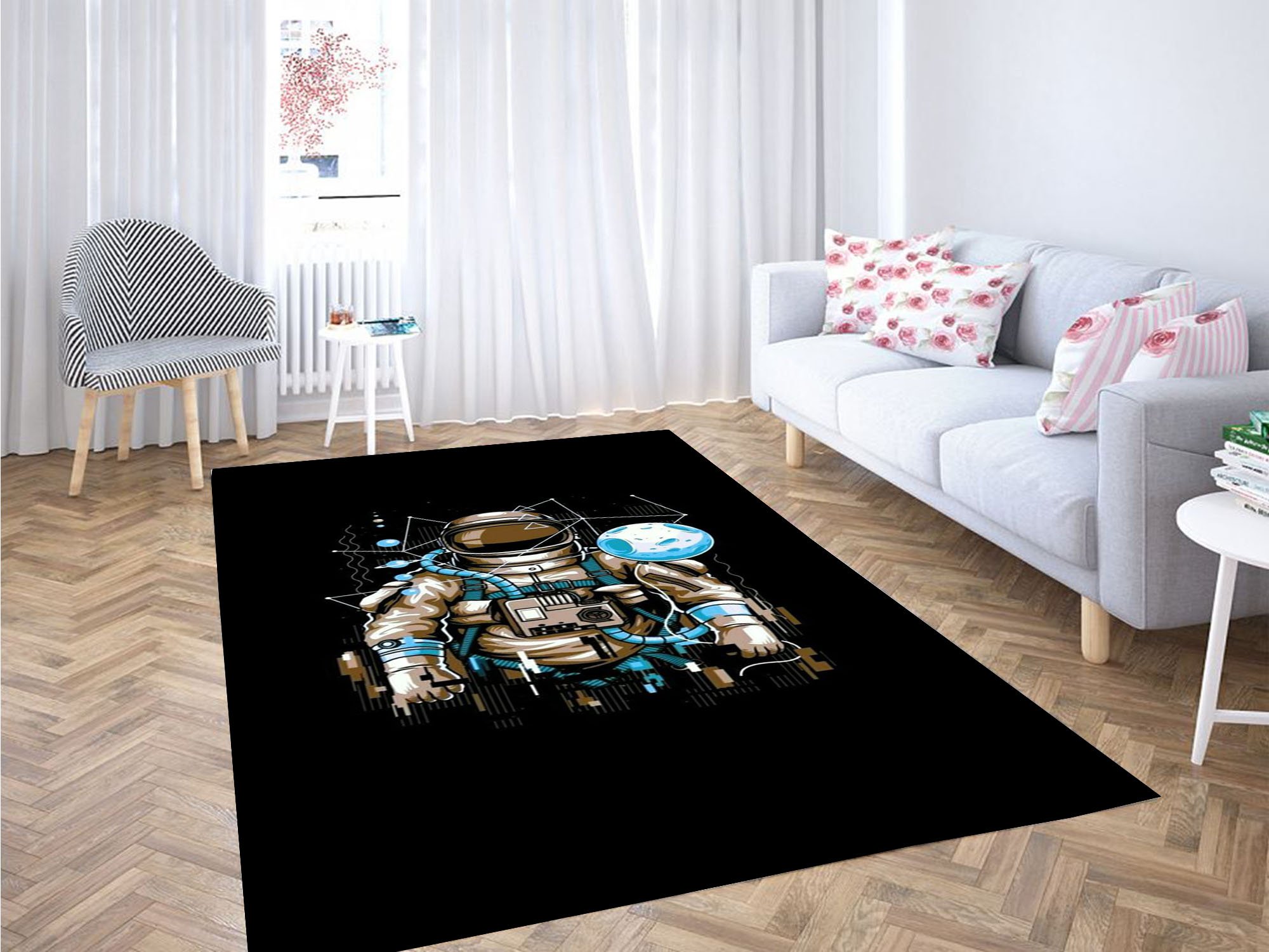 Astronaut Amoled Carpet Rectangle Rug