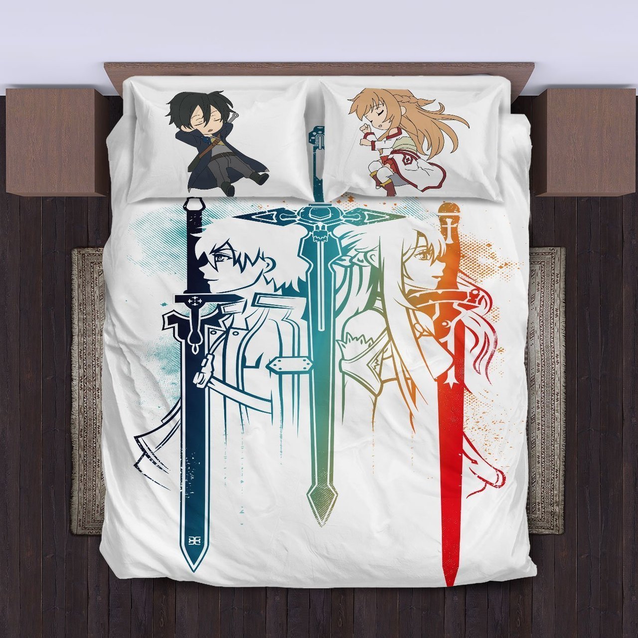 Asuna Kirito Couple Duvet Cover Bedding Set